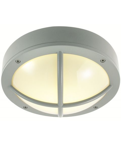 Rondane 537 vegglampe / taklampe, LED 3000K 431lm, Aluminiumsfarget (RAL9006)