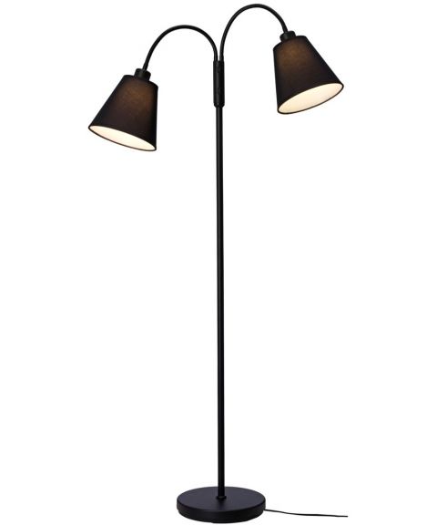 Duett gulvlampe med flex-armer, høyde 140 cm