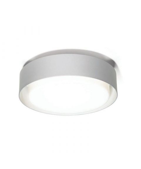 Plaff-On vegglampe/taklampe, diameter 20 cm, Sølvgrå (begrenset antall)