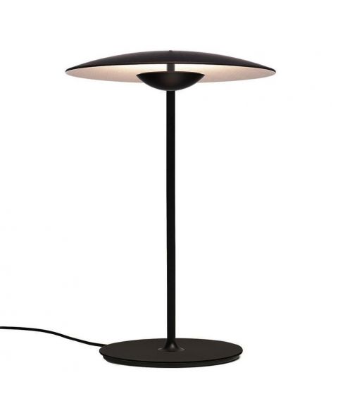 Ginger S bordlampe med dimmer, LED 2700K 1066lm, høyde 46 cm, Wenge / Hvit innside