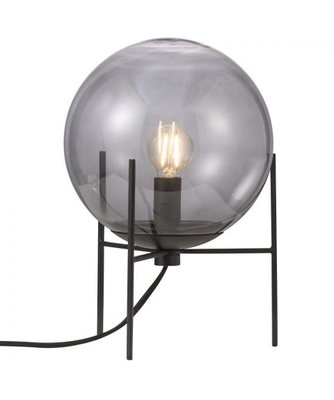 Alton bordlampe, høyde 29 cm, Sort / Røykfarget