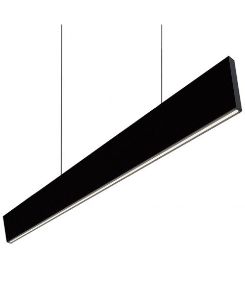 Supreme pendelskinne, dimbar LED 2700K CRI90, 2700lm, 146 cm, Sort