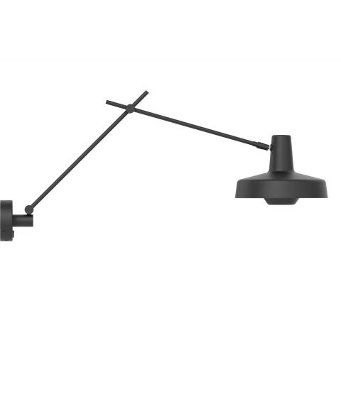 Arigato vegglampe, armer 2 x 35 cm, diameter skjerm 22,8 cm, Sort