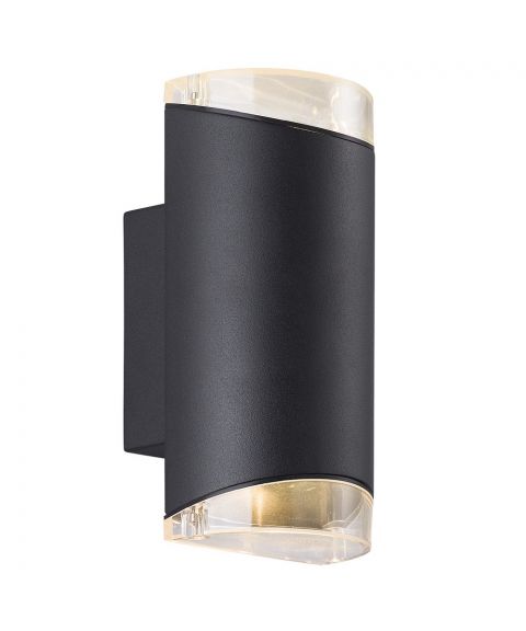 Arn duo vegglampe for GU10, IP44, Sort