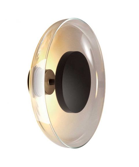Aura Plus vegglampe, diameter 25 cm, dimbar LED 2700K 470lm, Røykfarget