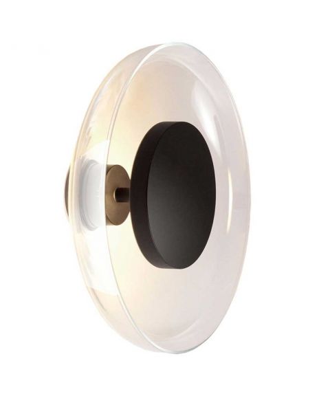 Aura Plus vegglampe, diameter 25 cm, dimbar LED 2700K 470lm, Klar