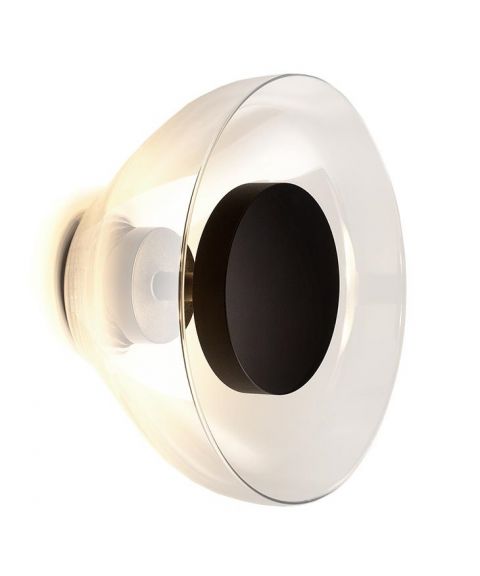 Aura vegglampe, diameter 18 cm, dimbar LED 2700K 447lm, Klar