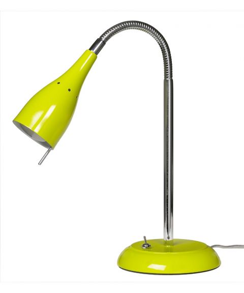 Tanum bordlampe med bryter, høyde 40 cm, Grønn