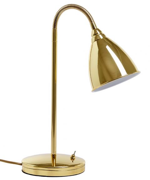 Smögen bordlampe med bryter, høyde 45 cm, Messing