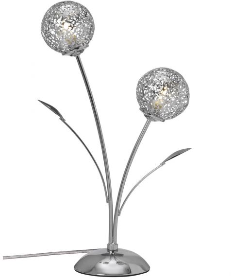 Etsy 2 bordlampe, høyde 49 cm, Krom