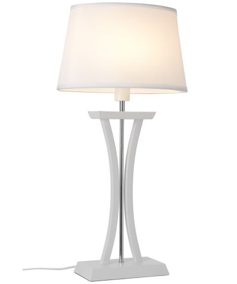 New Chelsea XL bordlampe, høyde 60 cm, Hvit / Hvit skjerm