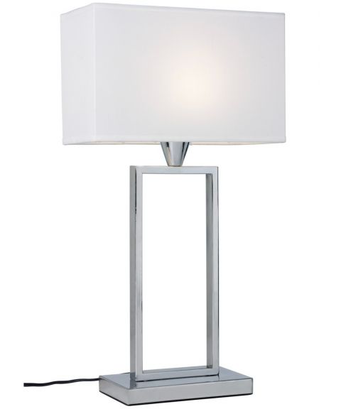 Kensington bordlampe, høyde 51 cm, Krom