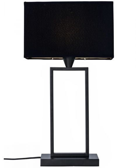 Kensington bordlampe, høyde 51 cm, Sort