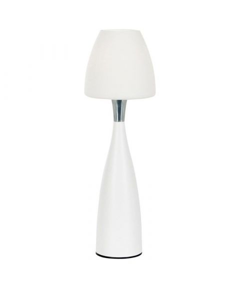 Anemon B4005 bordlampe, høyde 39 cm, Opalhvitt glass