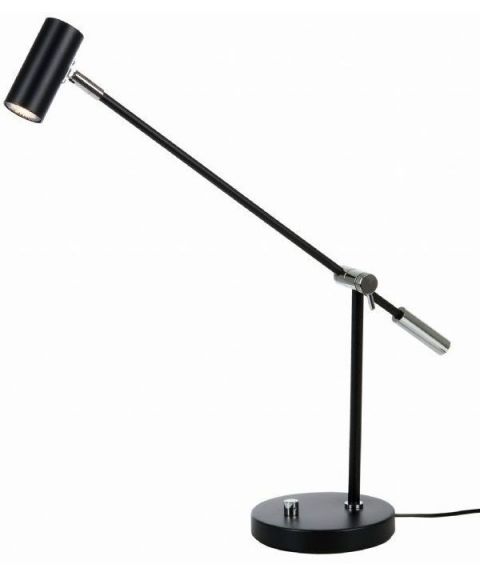 Cato B4751 bordlampe med dimmer, inkl LED-pære, Matt sort (begrenset antall)