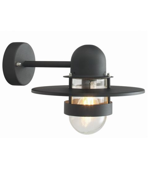 Bergen 270 vegglampe, Sort (RAL9005)