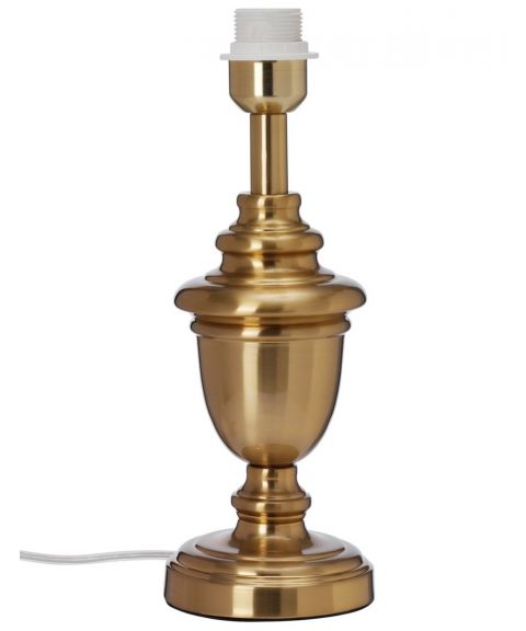 Lampefot BF2310BM for tekstilskjerm, høyde 34 cm (u/skjerm), Børstet messing