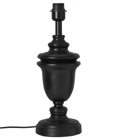 Lampefot BF2340SV for tekstilskjerm, høyde 43 cm (u/skjerm), Sort