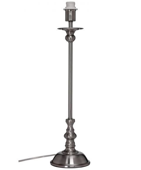 Lampefot BF3017BK for tekstilskjerm, høyde 48 cm (u/skjerm), fra Cottex