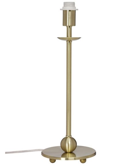 Lampefot BF3041BG for tekstilskjerm, høyde 38 cm (u/skjerm), Børstet gull