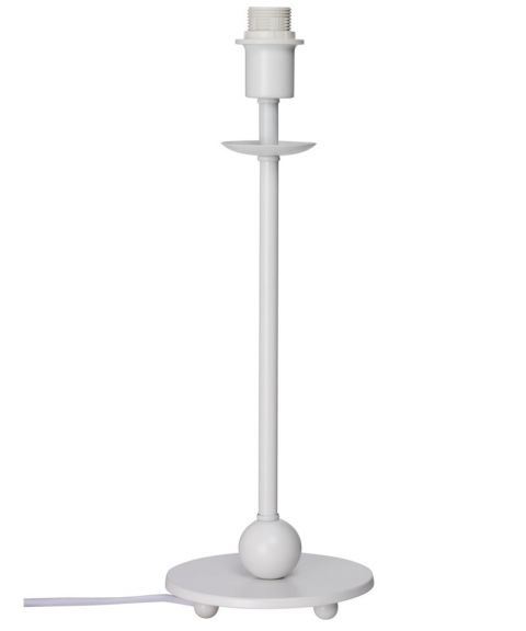 Lampefot BF3041V for tekstilskjerm, høyde 38 cm (u/skjerm), Hvit