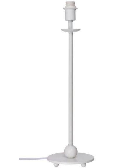 Lampefot BF3043V for tekstilskjerm, høyde 49 cm (u/skjerm), Hvit