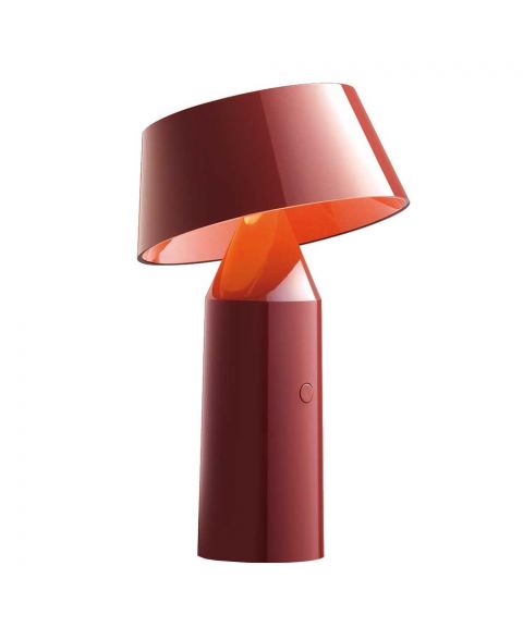 Bicoca oppladbar bordlampe, høyde 22 cm, Rød