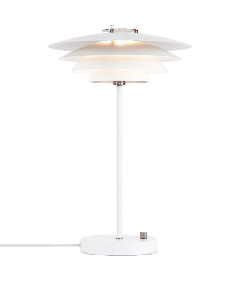 Bretagne bordlampe, høyde 46 cm, Hvit