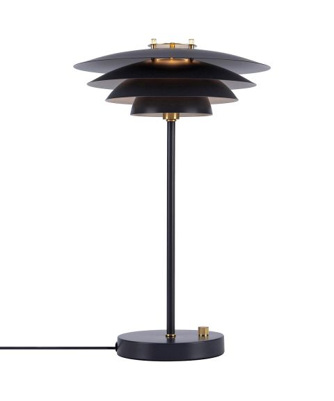Bretagne bordlampe, høyde 46 cm, Grå