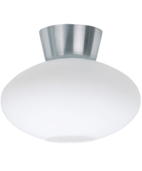 Bullo P2236 taklampe, diameter 27 cm, Opalt glass, Aluminium