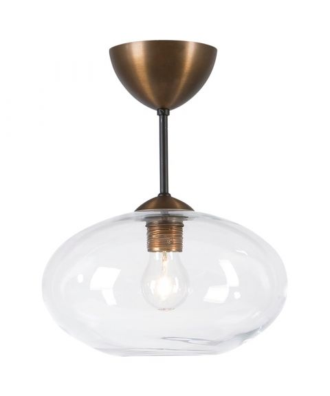 Bullo P2235 nedpendlet taklampe, diameter 27 cm, Klart glass