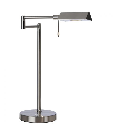 Canton bordlampe, høyde 42 cm, LED med Step-dimmer, Stål