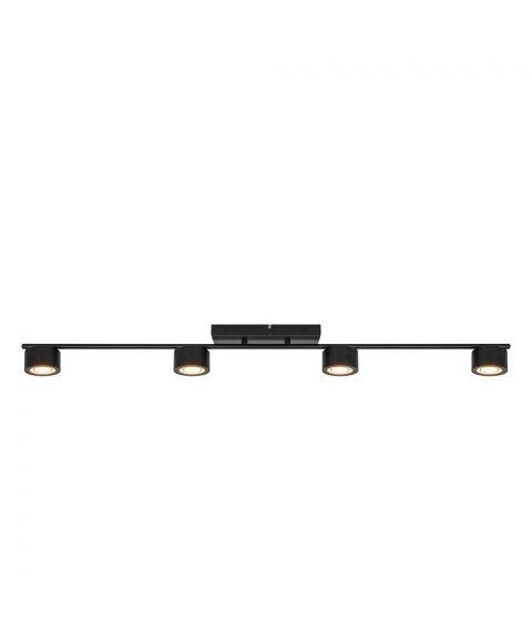Clyde 4 spotskinne, 2700K 4x350lm, Moodmaker™ stepdim, Sort