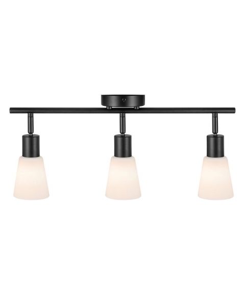 Cole 3 taklampe / vegglampe, lengde 48 cm, Sort