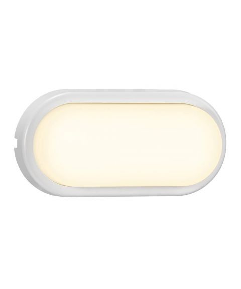 Cuba Bright Oval vegglampe / taklampe, 14W LED 3000K 1600lm, Hvit