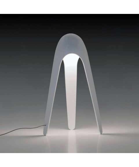 Cyborg bordlampe, høyde 31 cm, Lys grå