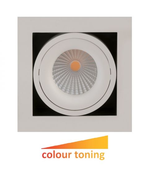 Dakota downlight, 30°, 6W LED, Colour toning, dimbar