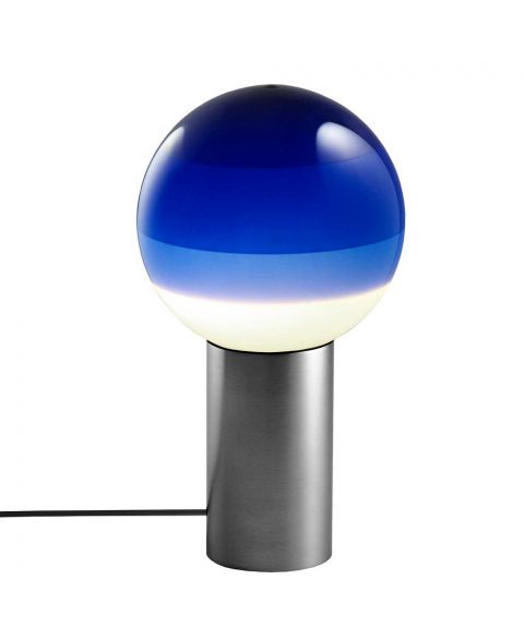 Dipping Light M bordlampe, høyde 54 cm, Stepdim LED 2700K, Grafitt / Blå