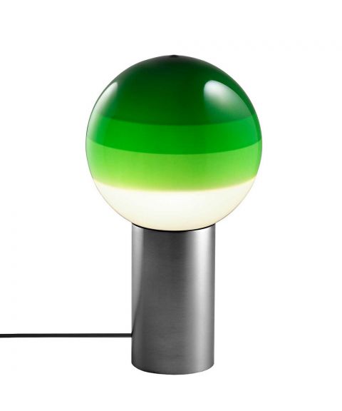 Dipping Light M bordlampe, høyde 54 cm, Stepdim LED 2700K, Grafitt / Grønn