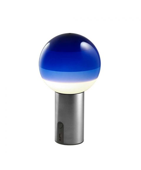 Dipping Light oppladbar bordlampe, Grafitt / Blå