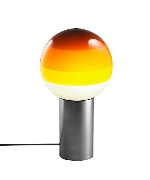 Dipping Light S bordlampe, høyde 36 cm, Stepdim LED 2700K, Grafitt / Rav