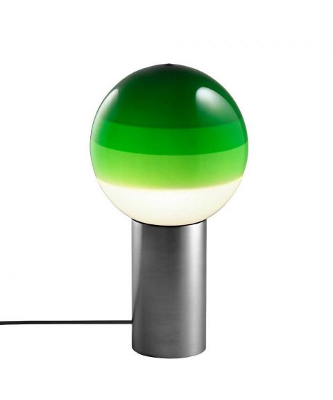Dipping Light S bordlampe, høyde 36 cm, Stepdim LED 2700K, Grafitt / Grønn