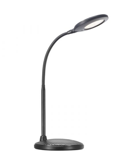 Dove bordlampe, LED, høyde 36 cm, Sort