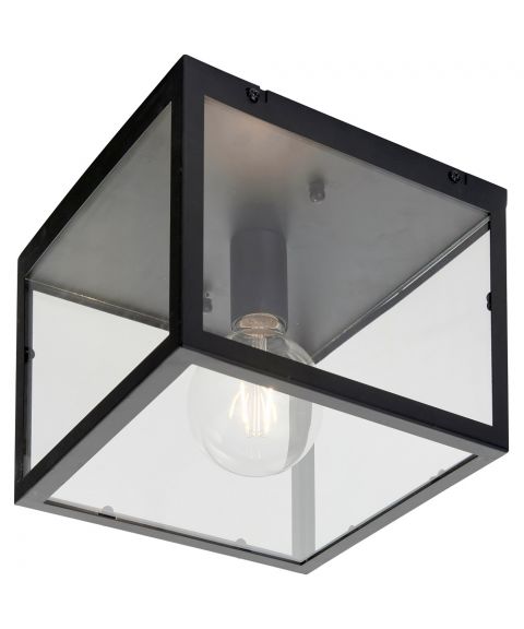 Dovre taklampe, 25 x 25 cm, Sort