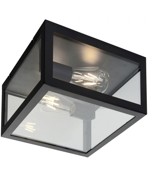 Dovre taklampe, 28 x 28 cm, Sort