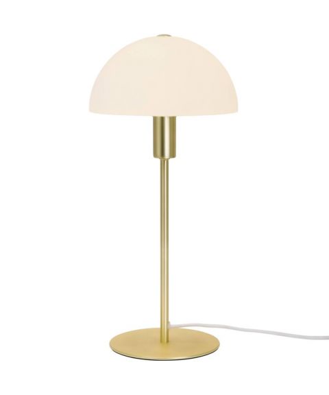 Ellen bordlampe, høyde 41 cm, Opalt glass / Messing