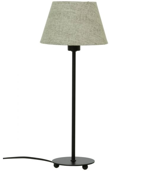 Ester bordlampe (u/skjerm), høyde 43 cm, Sort