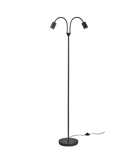 Explore duo gulvlampe, høyde 180 cm, Sort