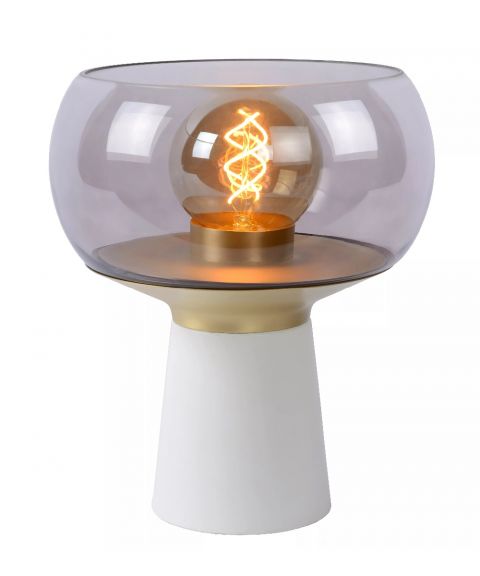 Farris bordlampe, høyde 28 cm, Hvit