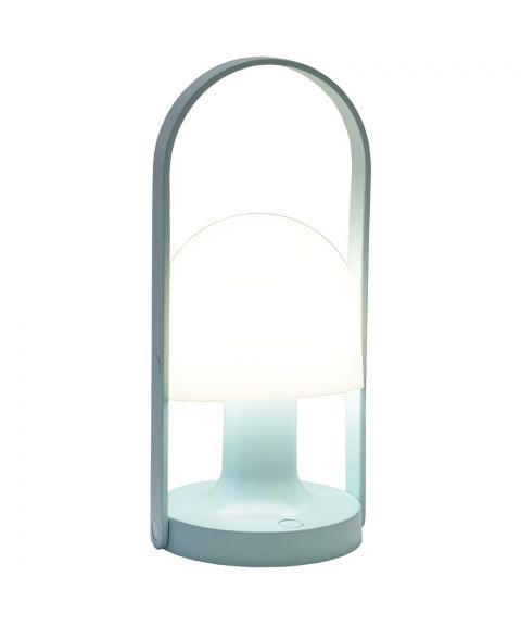 FollowMe LED, oppladbar bordlampe, høyde 28 cm, Lys blå